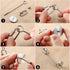3 Pieces Stainless Steel Bird Food Holder, Parrot Hanging Vegetable Fruit Feeder with 2 Small and Large Fruit Forks
