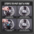 Hot Pot Alcohol Stove, Spirit Cooker with Pot, Camping Stoves Set, Easy to Carry Stainless Steel Liquid Stove