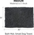 Furhaven 30" x 21" Highly Absorbent Dog Door Mat for Muddy Paws, 100% Washable, Perfect for Entryway, Kitchen, & Bathroom Use - Chenille Shammy Rug - Charcoal (Gray), Medium