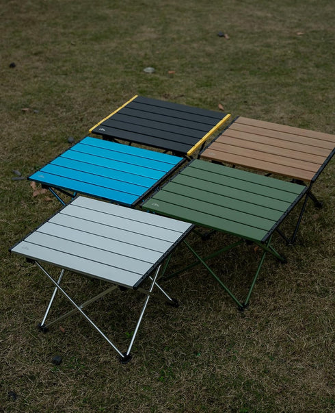iClimb Ultralight Compact Camping Folding Table with Carry Bag (Black - S)