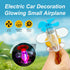YOUNEEDFUL 2PCS Wind Driven Bicycle Lights, Cute Airplane Handlebar Pendant with LED Lights, Accessories for Electric