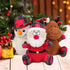 Rypet 3 Pack Dog Christmas Toys, Interactive Durable Stuffed Plush Toys for Medium Small Dogs
