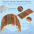 Fiwochic 14 Pcs Hermit Crab Accessories Natural Hermit Crab Toys Coconut Shell Hideout Climbing Bridge Moss Stick
