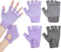 Alrhso Fingerless Non Slip Gym Gloves for Women 2 Pairs Silicone Non Slip