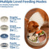 Puzzle Feeder Slow Feeder Dog Bowl with Lick Mat and Puzzle Inserts - Non-Slip Base, Adjustable Speed Design