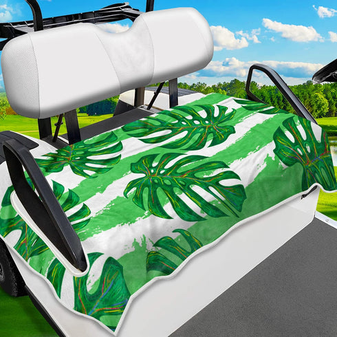 Golf Cart Seat Covers, Unique Towel Blanket for EZGO, Yamaha, Club Cars, 2/4-seats