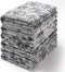 Soft Fluffy Fleece Pet Blanket for Dog Cat, Cute Print Design, Small (23x16) Puppy Kitten Blanket in Grey