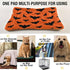 Happy Halloween Dog Bed Mat - Ultra Soft Pet Bed Mattress for Small Dog Puppy Cat Kitten, Anti-Slip Washable, Orange