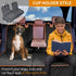 2-in-1 IVY&LANE Dog Car Seat Cover for Back Seat,Conversible Waterproof Front Seat Cover,Heavy-Duty & Scratchproof Car