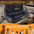 100LBS Dog Car Seat for Large Dogs Under - Pet Booster Back Seat Bed with Safety Tethers & Storage Pocket, Removable