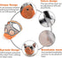 Short Snout Dog Muzzles, Adjustable Breathable Mesh for Bulldogs, Anti-Biting Training, Orange