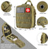 Survival Kit and First Aid Kit, 142Pcs Professional Gear with Molle Pouch for Camping Outdoor Adventure