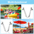 PATIKIL 8.5x6mm Kayak Paddle Snaps, 10 Pack Tent Pole Clips Steel V Shaped Double Pins for Camping