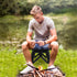 UPKOCH Portable Small Folding Stool, Collapsible Plastic Camping Chair with Handle, Outdoor Fishing Seat for Travel