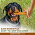 SPOT Bam-bones PLUS T Bone - Durable Dog Chew for Aggressive Chewers, Bamboo Fiber & Nylon, 7in, Peanut Butter Flavor