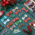 60 Pcs Christmas Dog Collar Bow Ties Bulk, Warm Snowman Detachable Bowties for Small Medium Large Dogs, Cat Grooming