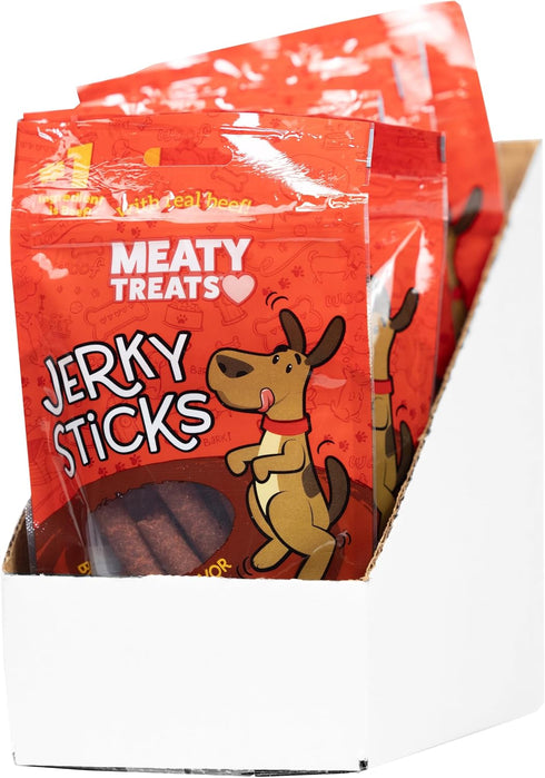 Beef Flavored Jerky Sticks Dog Treats, 2.5 oz (Pack of 8)