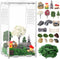 RoundFunny 23 Pcs Jumping Spider Enclosure and Habitat Miniatures Figurines Set Clear Acrylic