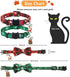 Christmas Cat Collar with Bow Tie and Bell, 2 Pack Holiday Breakaway Collar for Male Female Cats
