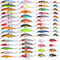 Fishing Lures Kit Mixed, Minnow Popper Crank Baits with Hooks for Freshwater Saltwater Trout Bass Salmon