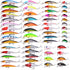 Fishing Lures Kit Mixed, Minnow Popper Crank Baits with Hooks for Freshwater Saltwater Trout Bass Salmon