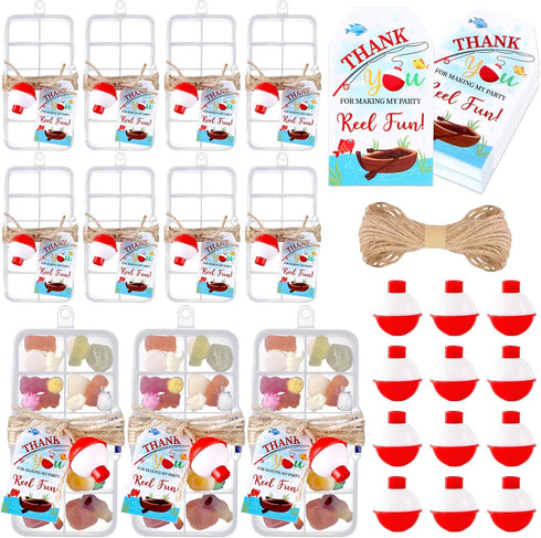 24Sets Gone Fishing Birthday Party Favors Fishing Themed Candy Little Tackle Boxes