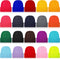JaGely 20 Pcs Knit Beanies Bulk, Colorful Winter Cuffed Beanies, Unisex, Warm Soft Winter Gifts, 20 Colors