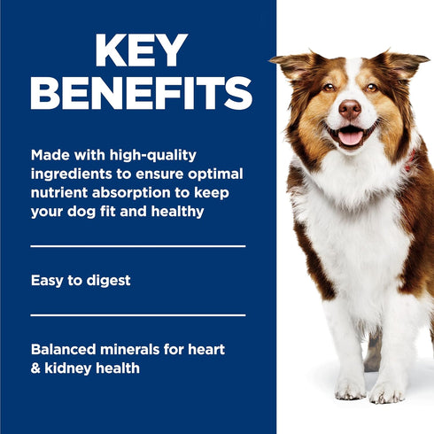 7+ 12.8 oz. 12-Pack Hill's Science Diet Adult Wet Dog Food, Beef & Vegetables, Cans