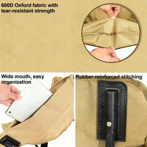2.2lbs, CTESNELightweight & PortableFolding Camping Chair Outdoor Chair with Side Pocket & Storage Bag, Folding Chair