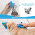 Aquapaw Dog Bath Brush Pro & Shower Attachment - Large Silicone Rubber with 8ft Hose for Bathing