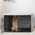 48in. Sweet Jojo Designs Large Dog Crate Cover (Bones and Paw Prints) for Girls Pet Cage, Kennel Covers (Modern