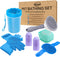 SHYNEE 8PCs Dog Grooming Kit - Dog Shampoo Brush | Washing Gloves |