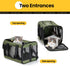 Airline Approved Cat Carrier, Soft-Sided Dog Carrier with Inner Safety Leash for Small-Medium Cats & Puppies up to 15