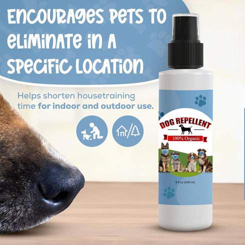 Organic Sprays to Train Your Pet Where Not to Urinate - Anti Chew Spray for Puppies, Made in The USA, 8 oz
