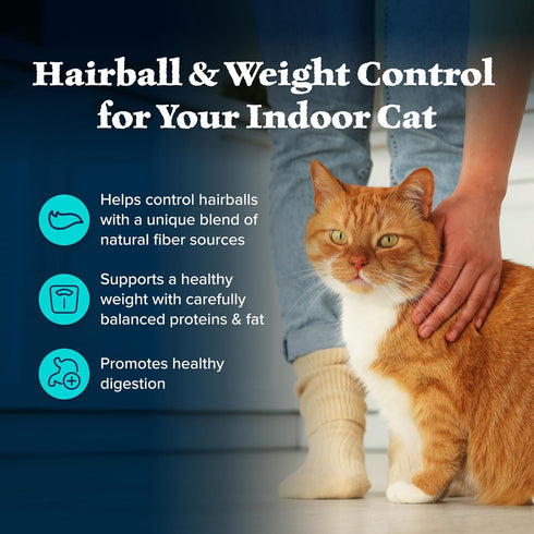 Blue Buffalo Wilderness High-Protein, Grain-Free Natural Dry Food for Adult Cats, Indoor Hairball Control, Chicken,