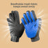 Upgrade Efficient Pet Hair Remover Gloves, Gentle Shedding Brushes for Dogs, Cats & Horses, 1 Pair (Blue)