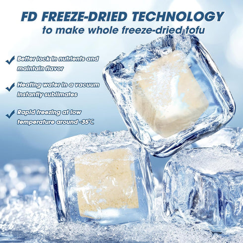 1.76oz Abizoo Freeze Dried Tofu for Hamsters High Protein Low Fat & Balanced Minerals Grain Free Single Ingredient