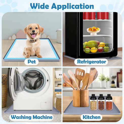 phepetroll 24" 24" 4 Dog Pee Pad Holder, Dog Potty Tray Silicone Puppy Pad Holder Tray Fits for x Training Pads, Puppy
