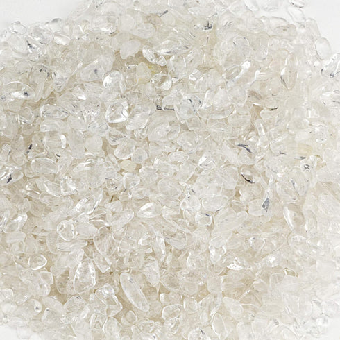 Cherry Tree Collection 1/2 Pound Polished Tumbled Gemstone Chips, Bulk for Jewelry Making, Healing, Decoration (Quartz)