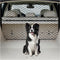Dog Barrier for SUV, 47" Stretchable Mesh Cargo Net with Metal Hooks, Universal Car Divider Dog Gate for Safe Driving
