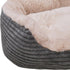 40 Winks Oval Sleepers, Grey Jumbo Cord/Plush 25" Pet Bed