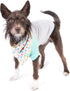 The Dodo Dog Bandana & Colorblock Tee Pet Apparel Set, Extra Small Size; Grey, Green & White Dog Tshirt, Matching Pet