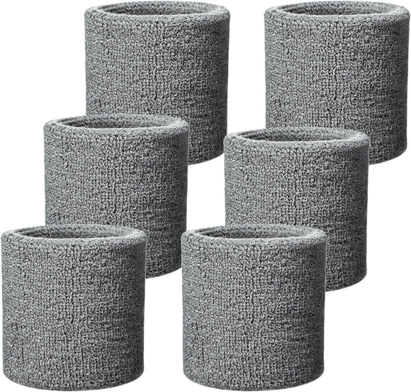 Fecawd Wristbands Sweatbands for Men & Women, Breathable Tennis Wrist Bands Absorbent Sweat