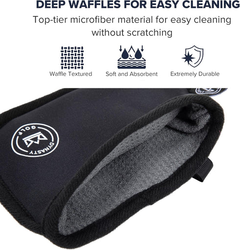 Golf Club Cleaner for Golf Bag - Waterproof Golf Ball Cleaner Pouch and Brush, Golf Club Bag Accessories