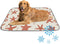 imiBBWQu Dog Cooling Mat Starfish Red Yellow Floral Coliing Mat Washable Cooling Pad