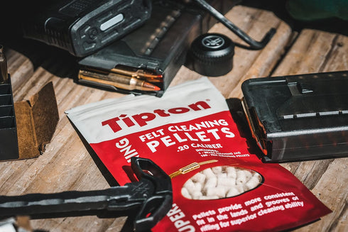 Tipton Felt Caliber Specific Cleaning Pellets; Reliable Construction and Jag for Gun Cleaning, Gunsmithing and Shooting