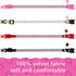 Weewooday 4 Pieces Rhinestones Cat Collars, Breakaway Cat Collar with Bell, Soft Velvet, 4 Colors (XS, Gold, Red, Pink,
