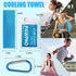 PAWPRO 4 Packs Cooling Towels for Neck and Face, Soft Breathable Gym Towels with Waterproof Bag & Carabiner