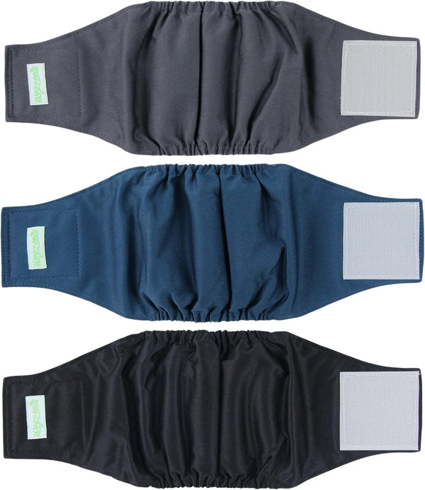 wegreeco Washable Dog Diapers - Washable Male Dog Belly Wrap - Pack