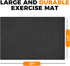 BierBear 4x6ft 10mm Gym Floor Mat Thick - Large TPE/NPE Foam Workout Mat for Home Gym, Garage Floor, Yoga & Exercise